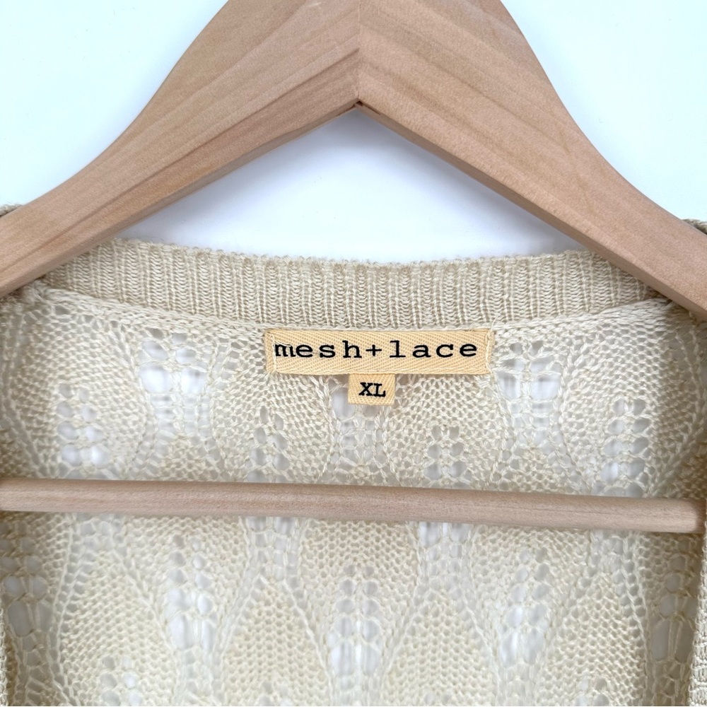 Mesh and Lace Floral Cardigan - Picture 7 of 8